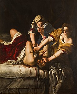 Artemisia Gentileschi, Judit dödar Holofernes (1612–1613), Museo di Capodimonte.