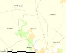 Mapa obce Rouilly