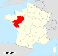 Map of Pays-de-la-Loire