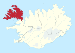 Karte von Vestfirðir