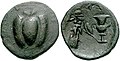 Õuna kujutisega Milose münt