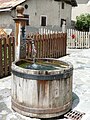 A fountain in the town