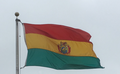 Bandiera tal-Istat tal-Bolivja fuq arblu tal-bandiera (Estado Bandera de Bolivia en asta de bandera)
