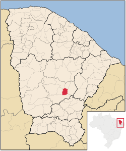 Localização de Deputado Irapuan Pinheiro no Ceará