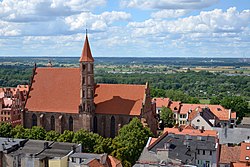 Gereja Santo Yakobus dan Santo Nikoas, sebuah gereja gothik abad pertengahan di Chełmno.