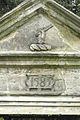 Detail of a small gateway dated 1583, inscribed TF and MF for Thomas and Mary Fane, that was at Badsell until the 1920s, and is now at Fulbeck.