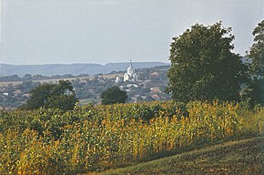 Panoramă a localității din 1980.