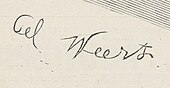 signature de Jean-Joseph Weerts