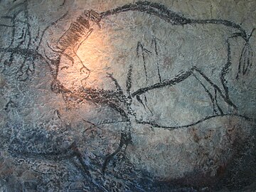 Bisons de la grotte de Niaux, Ariège, France