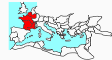 Gaul, conquered by Julius Caesar, was a part of the Roman Empire. The result of this is French-speaking Europe: France, Wallonia, Brussels, and French-speaking Switzerland, with their regional languages (see following map).