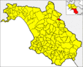 Collocatio finium Municipii in Provincia Salernitana.