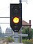 Simplified stop signal displaying 'track clear' (yellow)