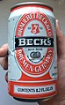 Банка алюминиевая от пива Beck’s.