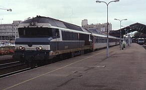 La CC 72022, voie no 2, en 1991.