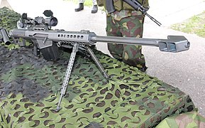 Laut Hersteller absorbiert die Mündungsbremse des Barrett M82 bis zu 70 % des Rückstoßes