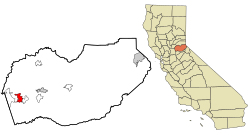 Location in El Dorado County and the state of California