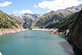 See mit tieferem Pegel im August 2011 in Richtung Piz Terri