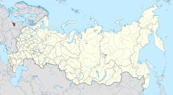 Kaliningradin alueen sijainti Venäjän federaatiossa.