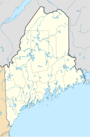 Bowdoinham, Maine на карти Maine