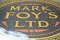 Ornate decoration on the ground of the Liverpool Street entrance to the former Mark Foy's Emporium, now the Downing Centre.