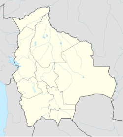 Santa Cruz de la Sierra trên bản đồ Bolivia