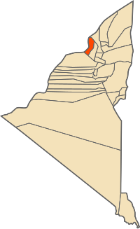 Location of Talmine commune within Adrar Province