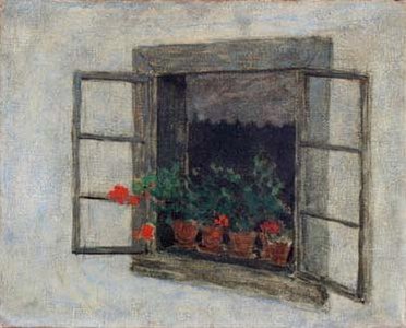 Window with Flowers