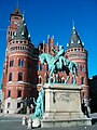 Statue en bronze de Magnus Stenbock sur Stortorget à Helsingborg, 1901.