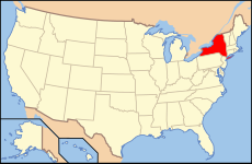 המיקום של מדינת ניו יורק בארצות הברית
