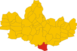 Brugherios läge i Monza e Brianza