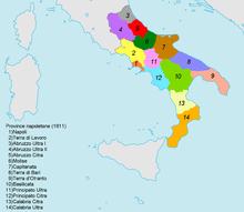 Le province napoletane nel 1811