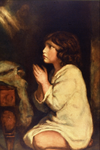 Kanak-kanak Samuel sedang berdoa