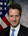 Timothy Geithner Secretario del Tesoro (anunciado el 24 de noviembre de 2008)[67]​