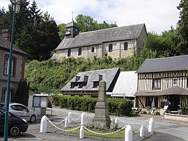 The church in Les Préaux