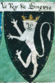 Bulgārijas karaļa ģerbonis no lorda Maršala ruļļa (1295)