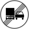 3.23 End of the zone prohibiting overtaking by trucks