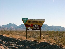 The Bitterspring trail, located off a Bureau of Land Management Back Country Byway in Coconino County