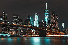 Description de l'image Brooklyn Bridge at night.jpg.