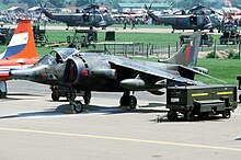 An aircraft on display