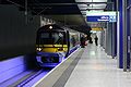 Treno alla stazione di Heathrow Terminal 5.