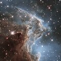 Une partie de la nébuleuse NGC 2174 par le télescope spatial Hubble.