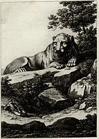 Le lion sous un autre angle (1826).