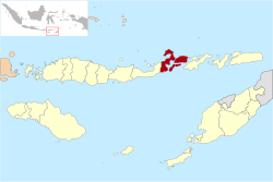 Location within East Nusa Tenggara