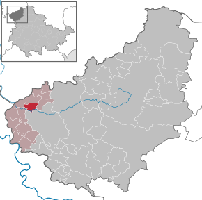 Poziția Marth pe harta districtului Eichsfeld