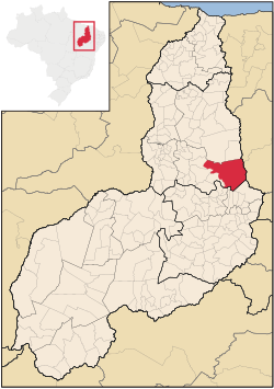 Localização de Pimenteiras no Piauí
