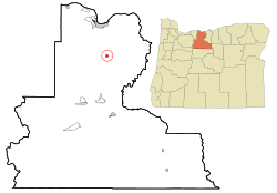 Location in Oregon