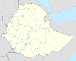 Harar trên bản đồ Ethiopia