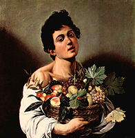 Chlapec s košíkem ovoce