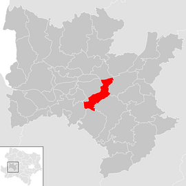 Poloha obce Zelking-Matzleinsdorf v okrese Melk (klikacia mapa)