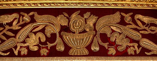 Золотное шитьё, 1660, Фландрия